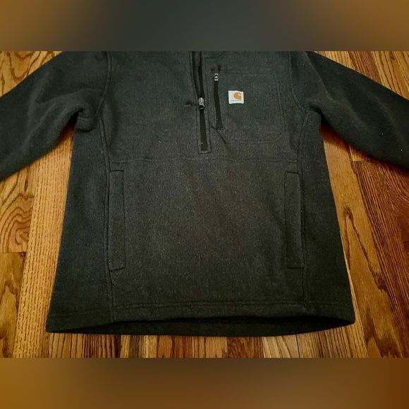 Carhartt Fleece Gray and Black.  1/4 zip. Small - Picture 7 of 11